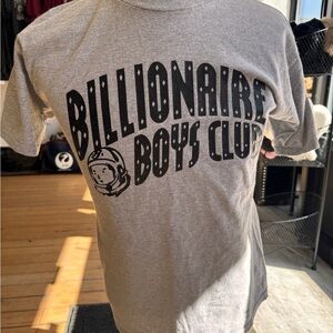 Vintage Billionaire Boys Club Heather Gray Logo Tee with Black Print